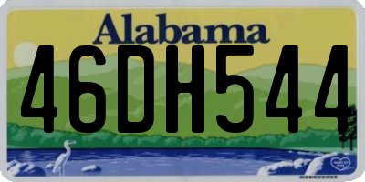 AL license plate 46DH544