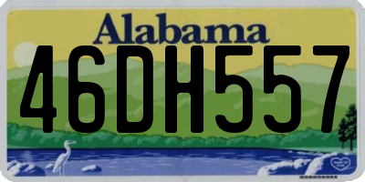 AL license plate 46DH557