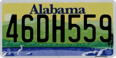AL license plate 46DH559