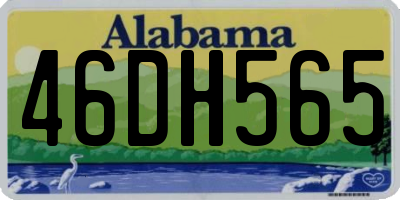 AL license plate 46DH565