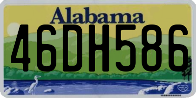 AL license plate 46DH586