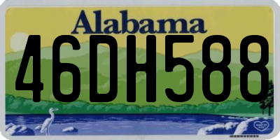 AL license plate 46DH588
