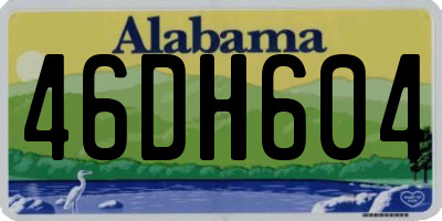 AL license plate 46DH604