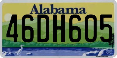 AL license plate 46DH605