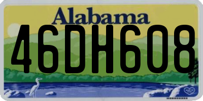 AL license plate 46DH608