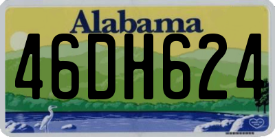 AL license plate 46DH624