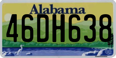 AL license plate 46DH638