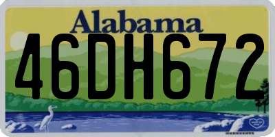 AL license plate 46DH672