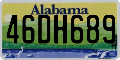 AL license plate 46DH689
