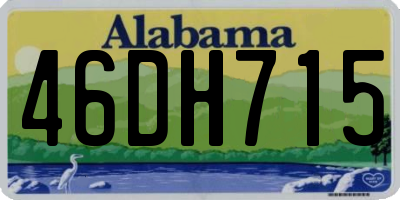 AL license plate 46DH715