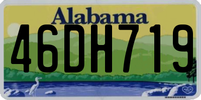 AL license plate 46DH719
