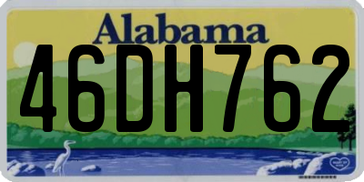 AL license plate 46DH762