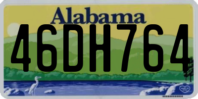 AL license plate 46DH764
