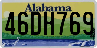 AL license plate 46DH769