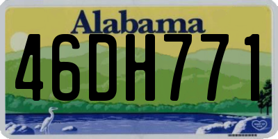 AL license plate 46DH771