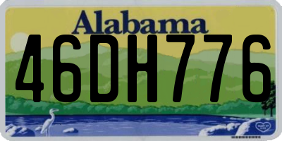 AL license plate 46DH776