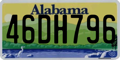AL license plate 46DH796
