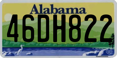 AL license plate 46DH822