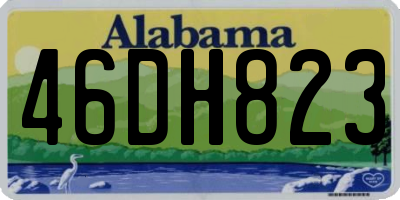 AL license plate 46DH823
