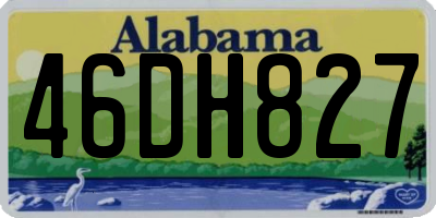 AL license plate 46DH827