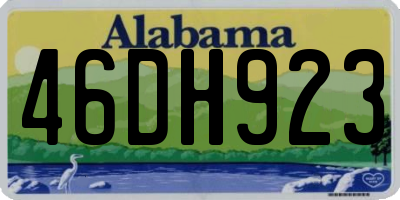 AL license plate 46DH923