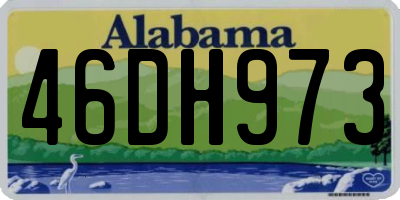 AL license plate 46DH973