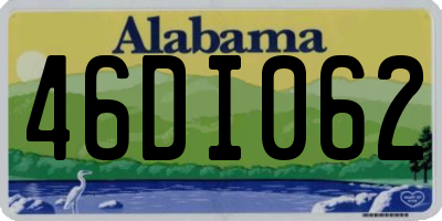 AL license plate 46DI062