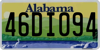 AL license plate 46DI094