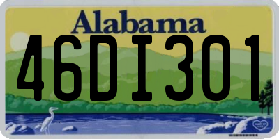 AL license plate 46DI301
