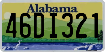 AL license plate 46DI321