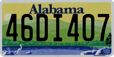 AL license plate 46DI407