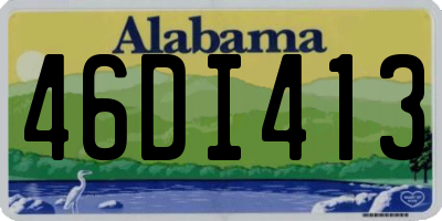 AL license plate 46DI413
