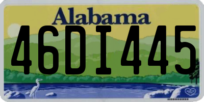 AL license plate 46DI445