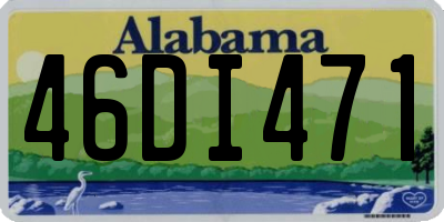 AL license plate 46DI471