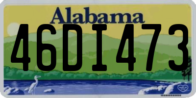 AL license plate 46DI473