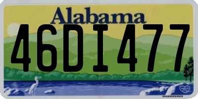 AL license plate 46DI477