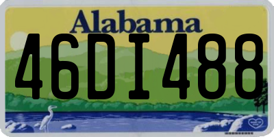 AL license plate 46DI488