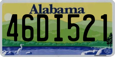 AL license plate 46DI521