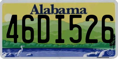 AL license plate 46DI526