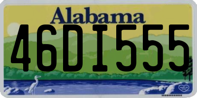 AL license plate 46DI555