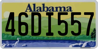 AL license plate 46DI557
