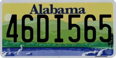 AL license plate 46DI565