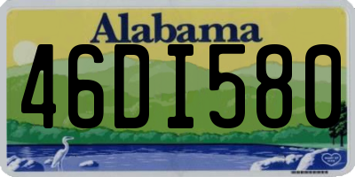 AL license plate 46DI580