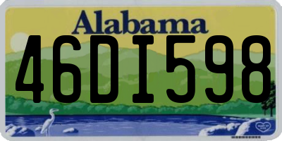 AL license plate 46DI598
