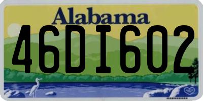 AL license plate 46DI602