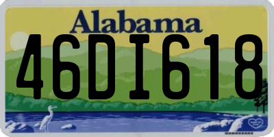 AL license plate 46DI618