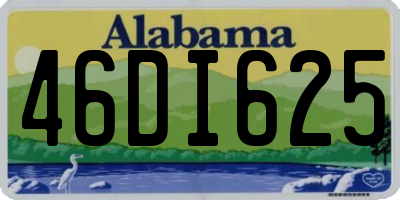 AL license plate 46DI625