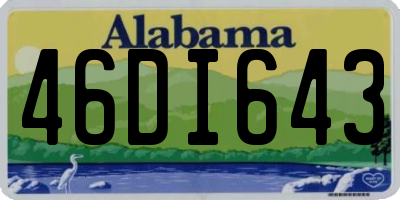 AL license plate 46DI643