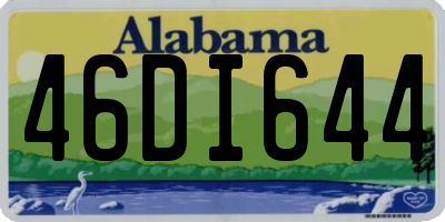 AL license plate 46DI644