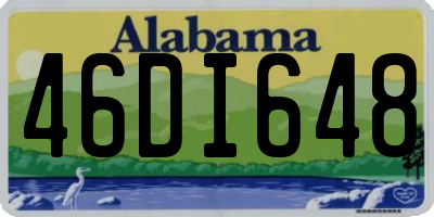 AL license plate 46DI648
